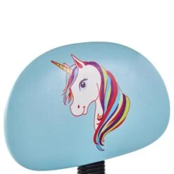 Drehstuhl UNICORN Für Kinder, Höhenverstellbar, Kunstleder In Hellblau -Möbelhaus 93075 2