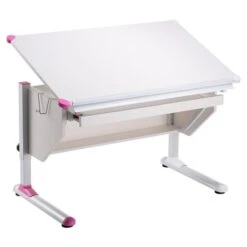 Kinderschreibtisch PHILIPP Neigbar Und Höhenverstellbar, Weiß -Möbelhaus 93687 3