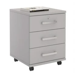 Rollcontainer VANCOUVER In Grau Mit 3 Schubladen