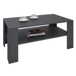 Couchtisch ANIMO In Anthrazit Grau, 100 X 60 Cm