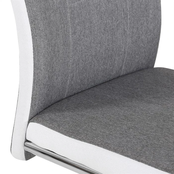 Esszimmerstuhl ALBA Im 4er Set In Grau-weiß 6 Esszimmerstuhl ALBA Im 4er Set In Grau-weiß – Bild 4