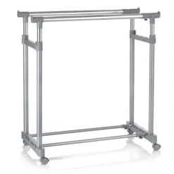 Garderobenwagen CASA In Grau, 2 Kleiderstangen -Möbelhaus 93938 2