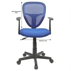 Kinderdrehstuhl STUDIO In Blau Mit Armlehnen 11 Kinderdrehstuhl STUDIO In Blau Mit Armlehnen -Möbelhaus 93961 4