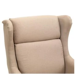 Ohrensessel GRONINGEN In Beige, Stoffbezug 13 Ohrensessel GRONINGEN In Beige, Stoffbezug -Möbelhaus 93997 5