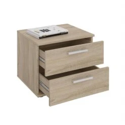 Nachttisch MAXIMA In Sonoma Eiche Mit 2 Schubladen -Möbelhaus 94139 1