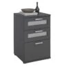 Nachttisch MARIKE In Grau Mit 3 Schubladen -Möbelhaus 94144 0