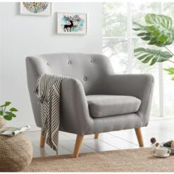 Sessel CESENA In Grau, Stoffbezug 9 Sessel CESENA In Grau, Stoffbezug -Möbelhaus 94275 2