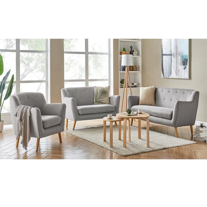 Sessel CESENA In Grau, Stoffbezug 7 Sessel CESENA In Grau, Stoffbezug – Bild 5