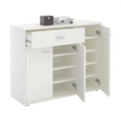 Schuhschrank DEUSTO 1 Schublade, 3 Türen In Weiß