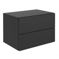 Wandregal Nachtschrank ANNI Mit 2 Schubladen In Schwarz -Möbelhaus 94496 1
