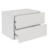 Wandregal Nachtschrank ANNI Mit 2 Schubladen In Weiß -Möbelhaus 94497 0