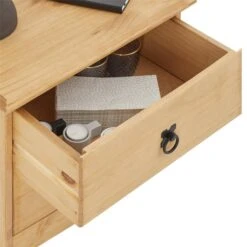 Nachttisch BARRIO Aus Kiefer Mit 2 Schubladen -Möbelhaus 94538 3