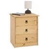 Nachttisch BARRIO Aus Kiefer Mit 3 Schubladen -Möbelhaus 94540 0