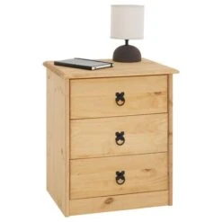 Nachttisch BARRIO Aus Kiefer Mit 3 Schubladen