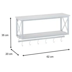 Wandgarderobe ARMANDO Weiß/weiß 11 Wandgarderobe ARMANDO Weiß/weiß -Möbelhaus 94577 5