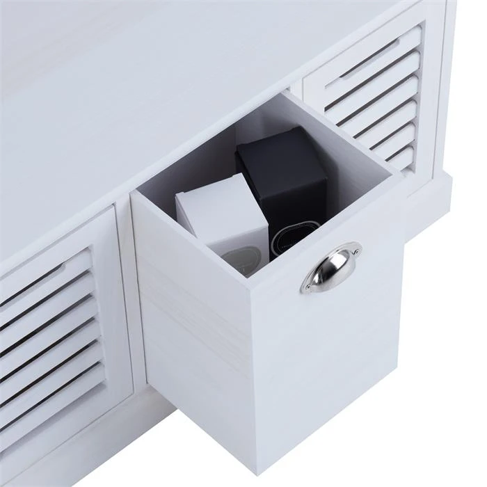 Sitzbank TRIENT In Weiß, 3 Schubkästen 6 Sitzbank TRIENT In Weiß, 3 Schubkästen – Bild 4