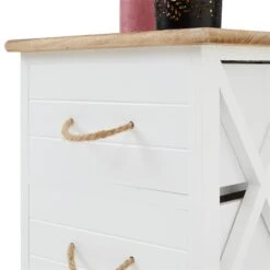 Nachttisch PERUGIA Mit 2 Schubladen In Weiß -Möbelhaus 94605 3 N