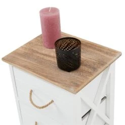 Nachttisch PERUGIA Mit 2 Schubladen In Weiß -Möbelhaus 94605 4 N