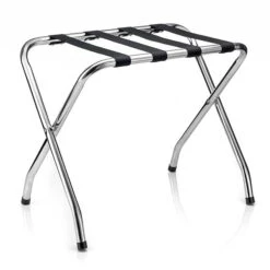 Kofferständer LUGGAGE Metall Chrom, Klappbar