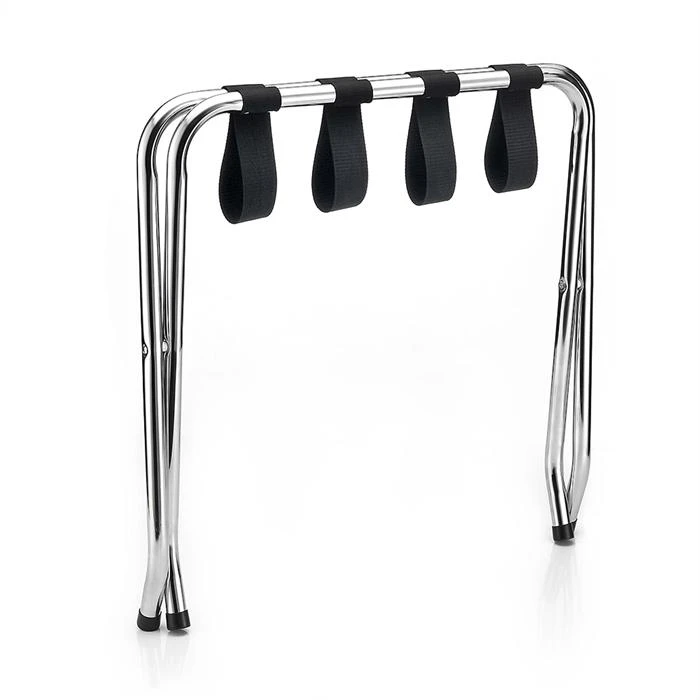 Kofferständer LUGGAGE Metall Chrom, Klappbar 5 Kofferständer LUGGAGE Metall Chrom, Klappbar – Bild 3