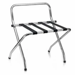 Kofferständer SUITE In Chrom Klappbar Mit Wandschutz