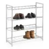 Schuhregal VALERIO Metall Verchromt, 4 Ablagen -Möbelhaus 94690 0