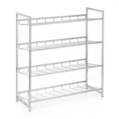 Schuhregal VALERIO Metall Verchromt, 4 Ablagen -Möbelhaus 94690 2