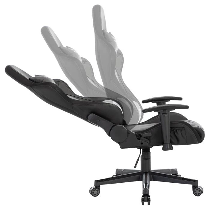 Gamingstuhl SKILLS Bezug Aus Lederimitat In Schwarz, Mit LED Beleuchtung 6 Gamingstuhl SKILLS Bezug Aus Lederimitat In Schwarz, Mit LED Beleuchtung – Bild 4