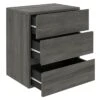 Hängeregal Nachtschrank ANNO Mit 3 Schubladen In Esche Grau -Möbelhaus 94743 1