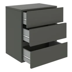 Hängeregal Nachtschrank ANNO Mit 3 Schubladen In Grau