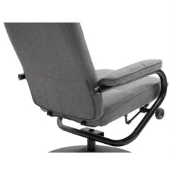 Relaxsessel DAKOTA Mit Hocker Und Stoffbezug In Grau -Möbelhaus 94835 3