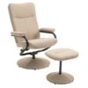Relaxsessel DAKOTA Mit Hocker Und Stoffbezug In Beige -Möbelhaus 94837 0