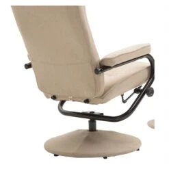 Relaxsessel DAKOTA Mit Hocker Und Stoffbezug In Beige -Möbelhaus 94837 3
