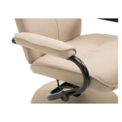 Relaxsessel DAKOTA Mit Hocker Und Stoffbezug In Beige -Möbelhaus 94837 4