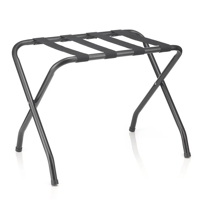 Kofferständer LUGGAGE Metall Schwarz Lackiert, Klappbar 3 Kofferständer LUGGAGE Metall Schwarz Lackiert, Klappbar