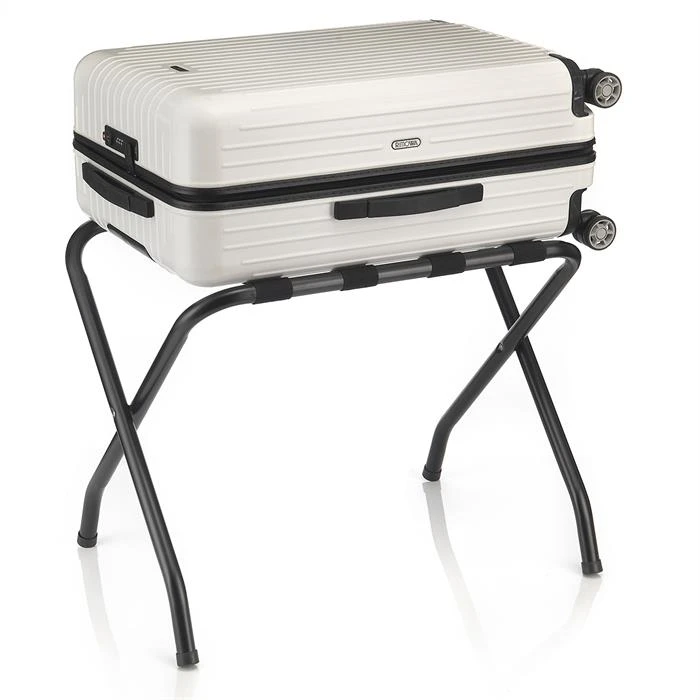 Kofferständer LUGGAGE Metall Schwarz Lackiert, Klappbar 4 Kofferständer LUGGAGE Metall Schwarz Lackiert, Klappbar – Bild 2