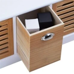 Sitzbank TRIENT In Weiß/natur, 3 Schubkästen 11 Sitzbank TRIENT In Weiß/natur, 3 Schubkästen -Möbelhaus 94884 SansC 03