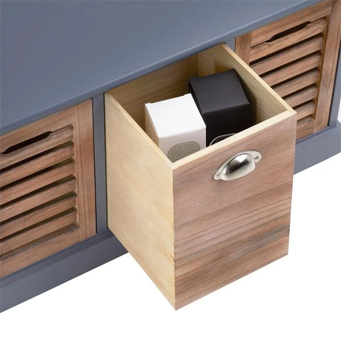 Sitzbank TRIENT In Grau/natur, 3 Schubkästen 6 Sitzbank TRIENT In Grau/natur, 3 Schubkästen – Bild 4