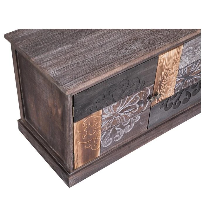 Schuhbank MARA Braun/grau Lackiert 7 Schuhbank MARA Braun/grau Lackiert – Bild 5