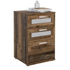 Nachttisch MARIKE In Old Style Mit 3 Schubladen