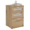 Nachttisch MARIKE In Asteiche Mit 3 Schubladen -Möbelhaus 94971 0