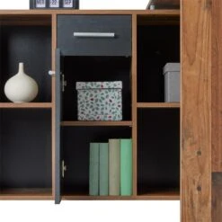 Eckschreibtisch DIEGO Mit Regal In Old Style/Beton Dunkel -Möbelhaus 95055 7