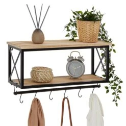 Wandgarderobe ARMANDO Schwarz/braun