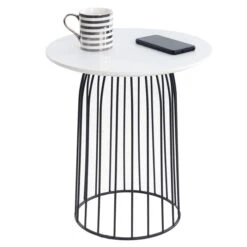 Couchtisch SALAMANCA Rund In Weiß