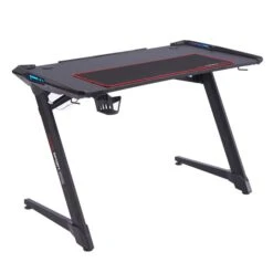 Gaming Tisch RUSH In Schwarz Mit LED Beleuchtung 12 Gaming Tisch RUSH In Schwarz Mit LED Beleuchtung -Möbelhaus 95310 3