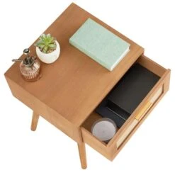 Nachttisch KIRAN Mit 1 Schublade, Holz In Braun -Möbelhaus 95331 4