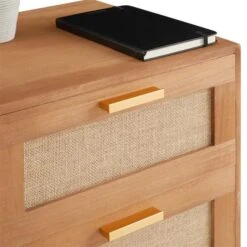 Nachttisch WAMAN Mit 2 Schubladen, Braun -Möbelhaus 95335 5