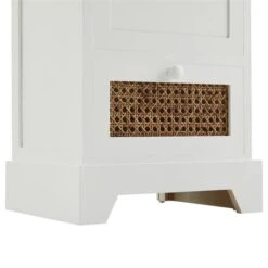 Nachttisch RANI Mit 2 Schubladen Und Wiener Geflecht, Weiß -Möbelhaus 95347 5