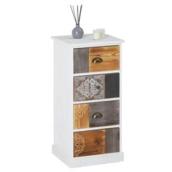 Kommode CARA Mit 4 Schubladen In Vintage Optik