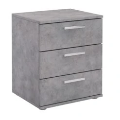 Nachttisch MARIELLA Betonoptik Mit 3 Schubladen 7 Nachttisch MARIELLA Betonoptik Mit 3 Schubladen -Möbelhaus 95421 2